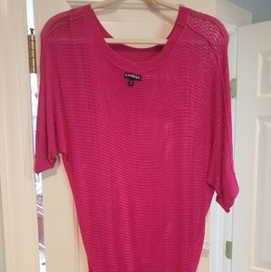 EXPRESS hot pink slouchy sweater